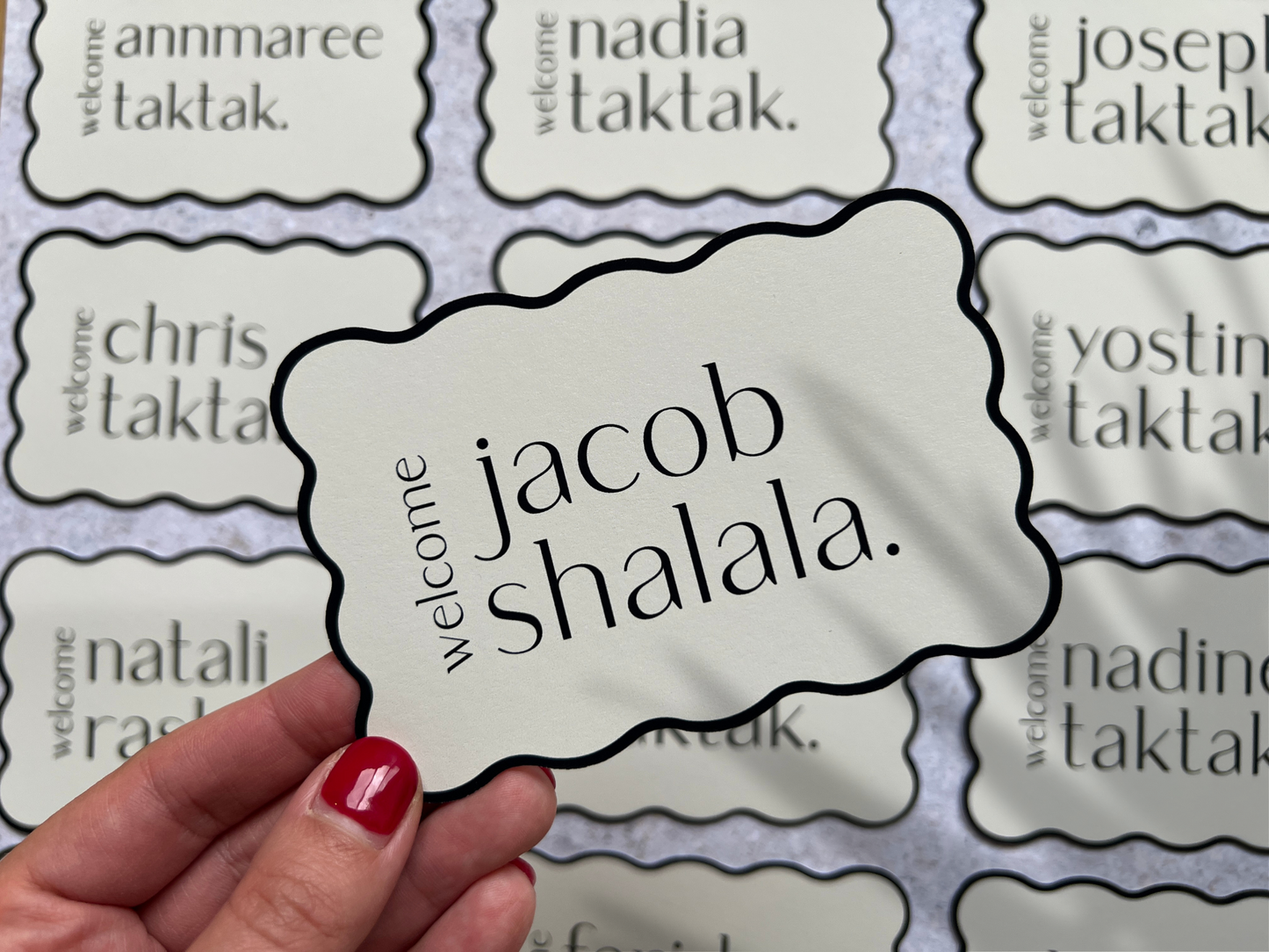 Custom Shaped Place Cards